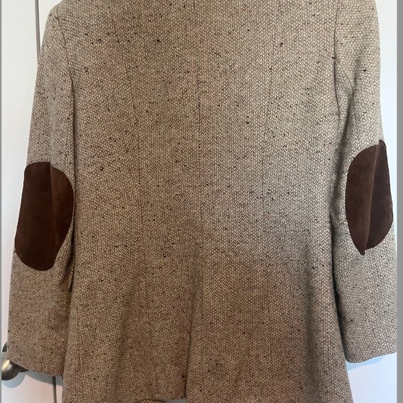 Vintage The Limited Tweed Blazer Jacket Womens Small Wool Elbow Patches - Picture 3 of 7